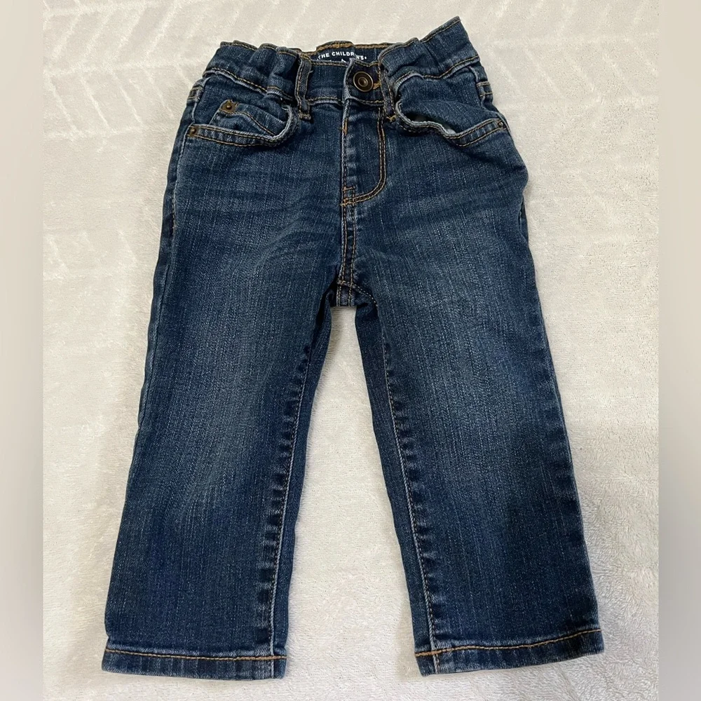 The Children's Place Denim Blue Jeans Skinny Stretch 12-18 Months Baby Boy Kids